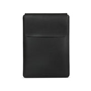 13" Vegan Leather Laptop Sleeve (Black) - Enthopia