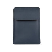 13" Vegan Leather Laptop Sleeve (Navy Blue) - Enthopia