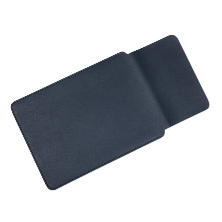 13" Vegan Leather Laptop Sleeve (Navy Blue) - Enthopia