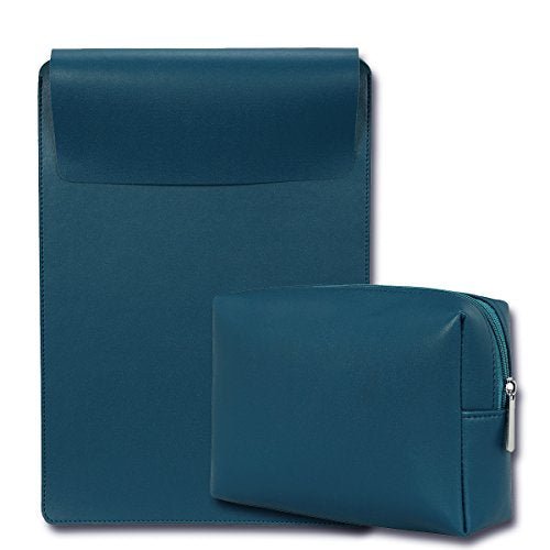 13" Vegan Leather Laptop Sleeve + Pouch - Enthopia