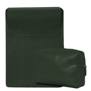 13" Vegan Leather Laptop Sleeve + Pouch - Enthopia