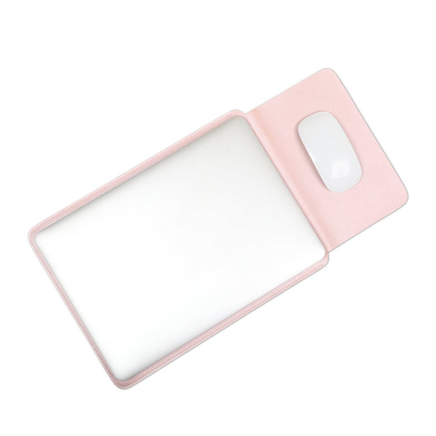 13" Vegan Leather Laptop Sleeve (Shimmering Pink) - Enthopia