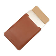 13" Vegan Leather Laptop Sleeve (Tan) - Enthopia