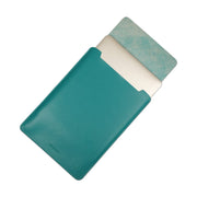 13" Vegan Leather Laptop Sleeve (Teal) - Enthopia