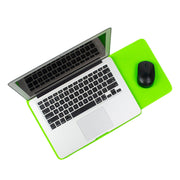 13" Vegan Leather Laptop Sleeve With Pouch (Neon Green) - Enthopia