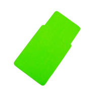 13" Vegan Leather Laptop Sleeve With Pouch (Neon Green) - Enthopia