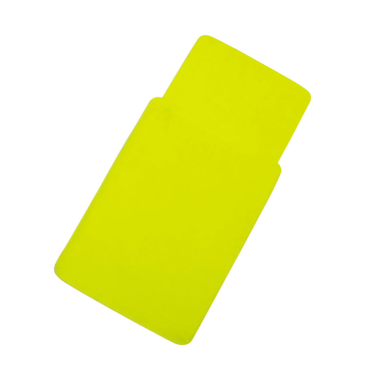 13" Vegan Leather Laptop Sleeve With Pouch (Neon Yellow) - Enthopia