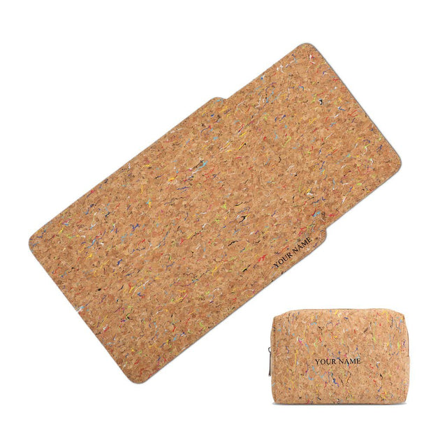 14" Laptop Sleeve With Pouch (Colourful Cork) - Enthopia