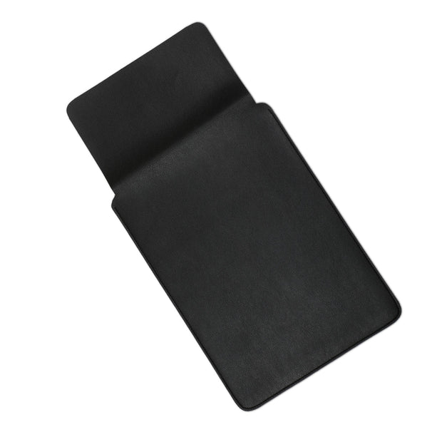 14" Vegan Leather Laptop Sleeve (Black) - Enthopia