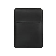 14" Vegan Leather Laptop Sleeve (Black) - Enthopia