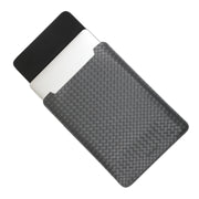 14" Vegan Leather Laptop Sleeve (Criss-Cross Grey) - Enthopia