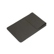 14" Vegan Leather Laptop Sleeve (Dark Grey) - Enthopia