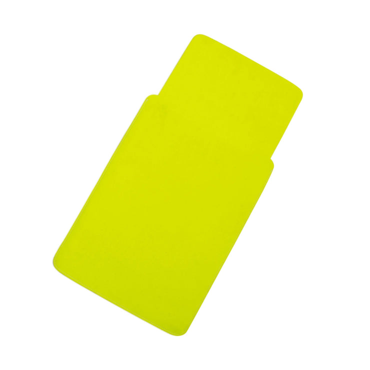 14" Vegan Leather Laptop Sleeve With Pouch (Neon Yellow) - Enthopia