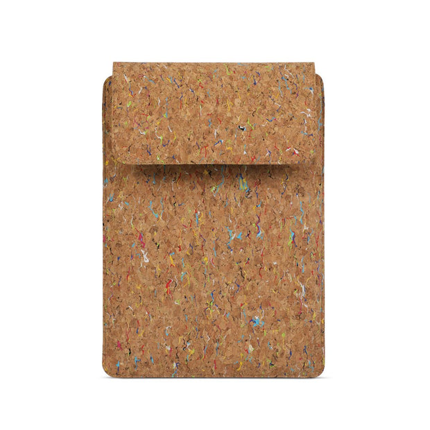 15" Vegan Leather Laptop Sleeve (Colourful Cork) - Enthopia