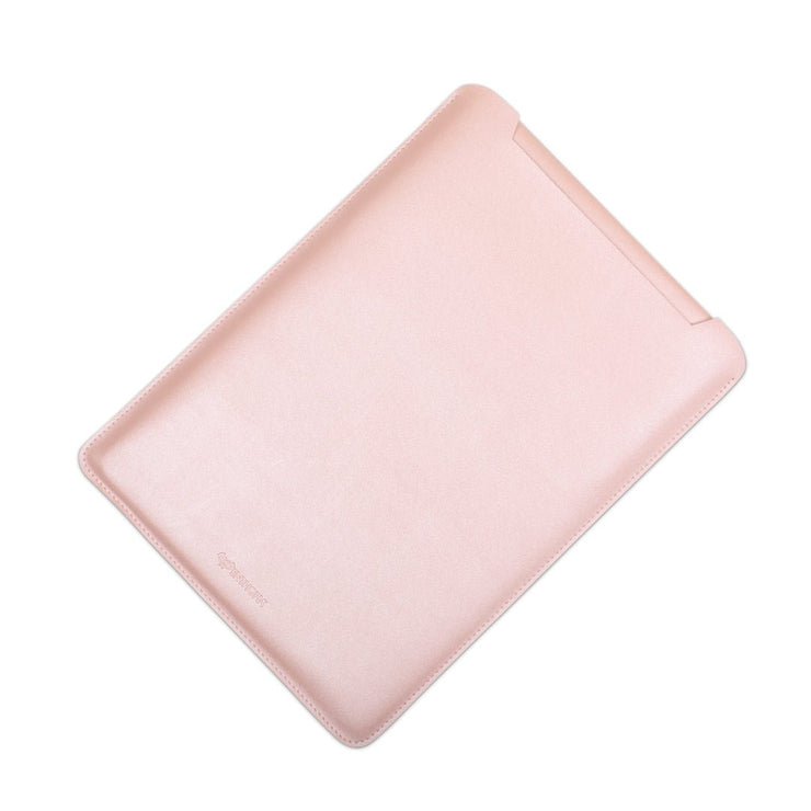 15" Vegan Leather Laptop Sleeve (Shimmer Pink) - Enthopia