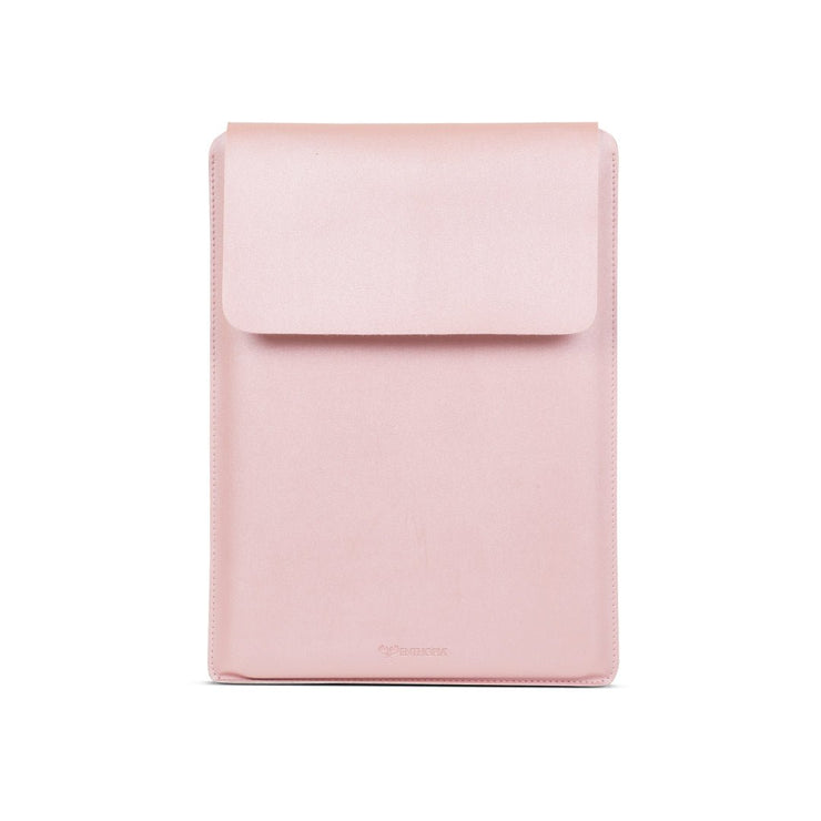 15" Vegan Leather Laptop Sleeve (Shimmer Pink) - Enthopia