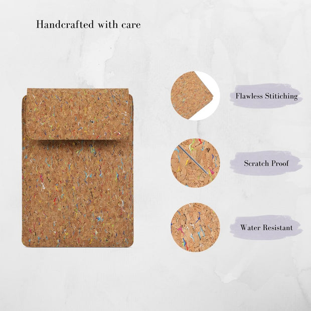 16" Laptop Sleeve (Colourful Cork) - Enthopia