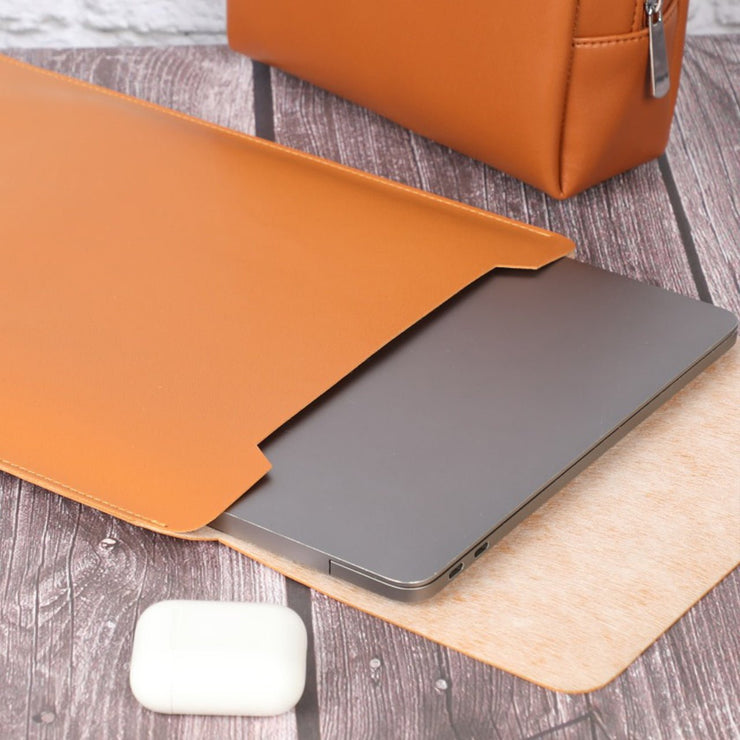 16" Vegan Leather Laptop Sleeve - Enthopia