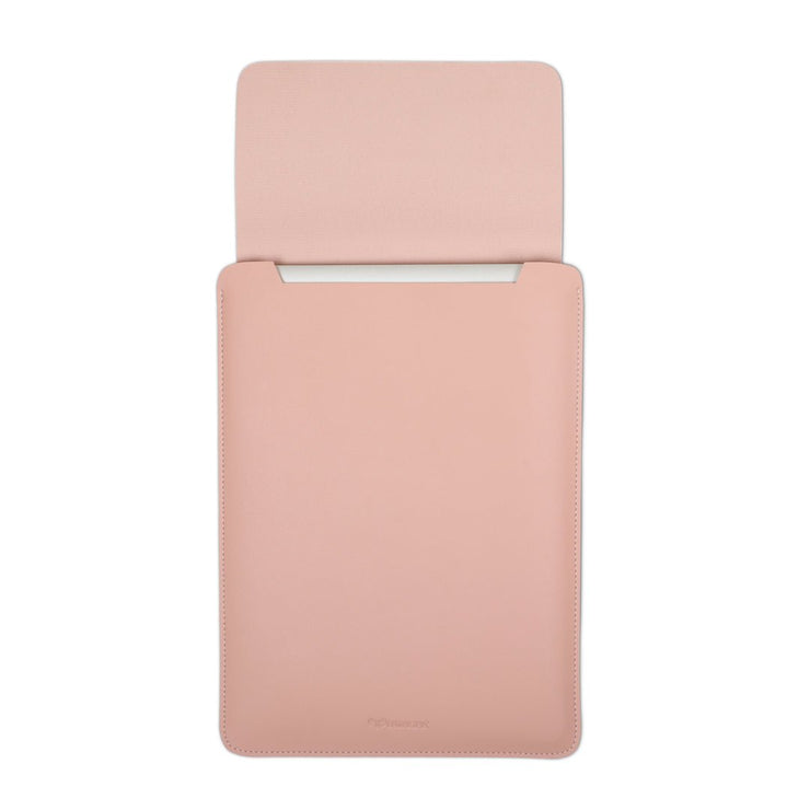 16" Vegan Leather Laptop Sleeve (Nude) - Enthopia