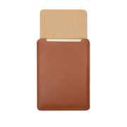 16" Vegan Leather Laptop Sleeve (Tan) - Enthopia