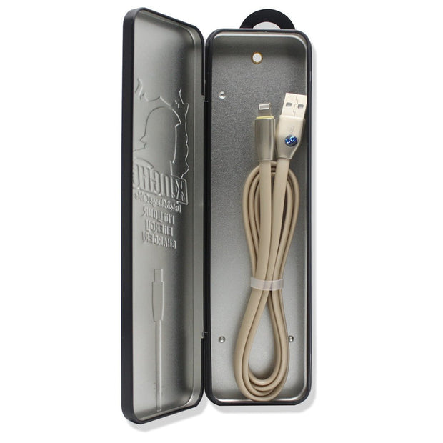 Cable - Lightning Charging Cable For Apple - Remax Knight Data USB Cable with Charging Indicator With Auto Power Cut for to prevent Over Charge - Enthopia
