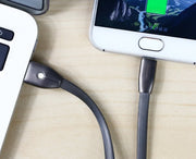 Cable - Lightning Charging Cable For Apple - Remax Knight Data USB Cable with Charging Indicator With Auto Power Cut for to prevent Over Charge - Enthopia
