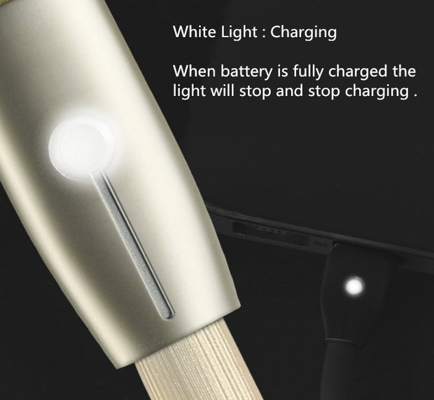 Cable - Lightning Charging Cable For Apple - Remax Knight Data USB Cable with Charging Indicator With Auto Power Cut for to prevent Over Charge - Enthopia