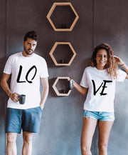 Couple Half Sleeve Round Neck T-Shirt - Love - Enthopia