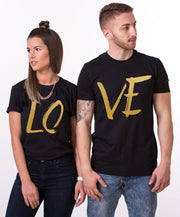 Couple Half Sleeve Round Neck T-Shirt - Love - Enthopia