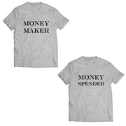 Couple Half Sleeve Round Neck T-Shirt - Money Maker - Enthopia