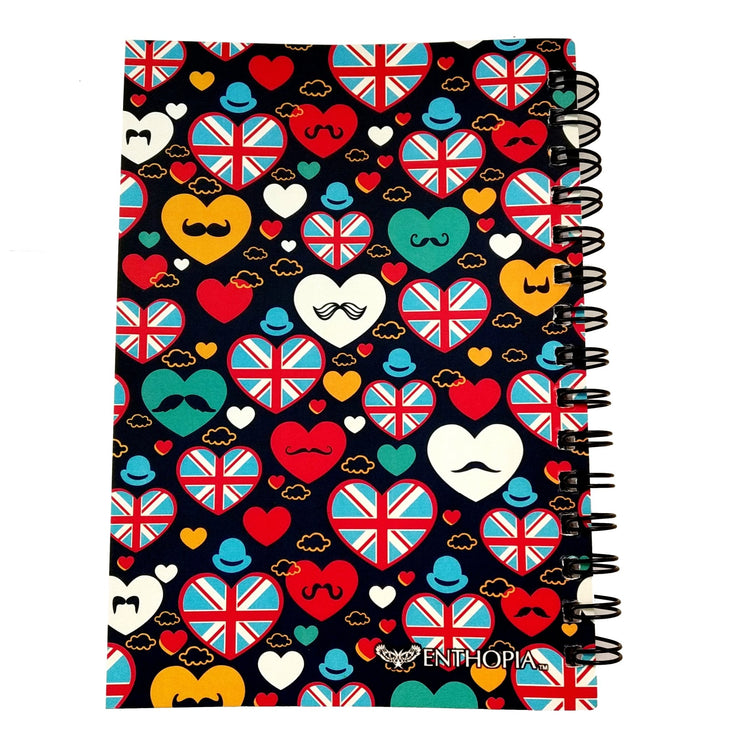 Enthopia Designer Spiral Notebook/Diary (120 Pages) - Enthopia