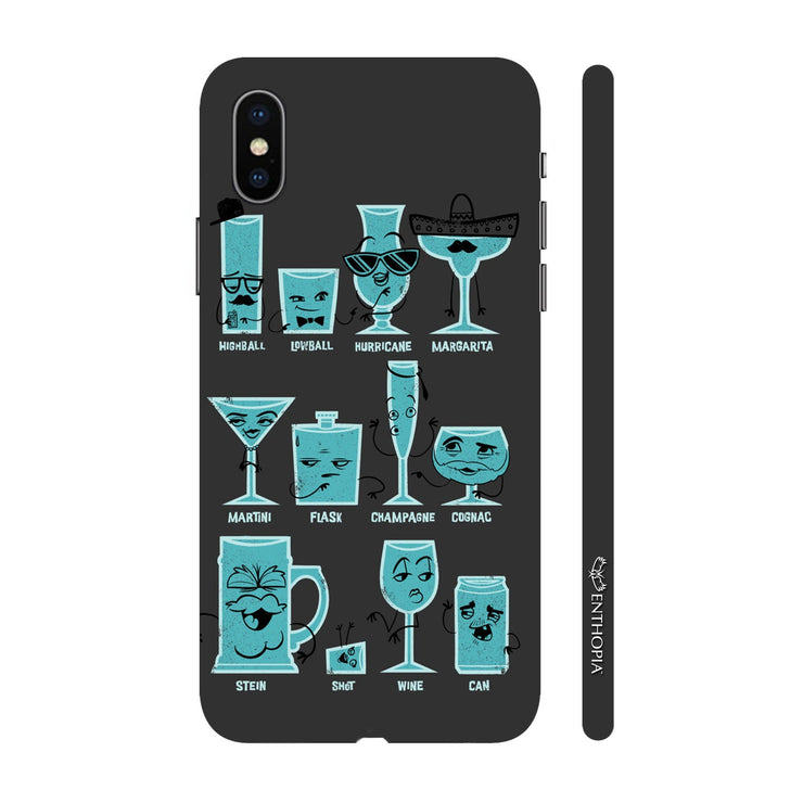 Hardshell Phone Case - Alcohol Glasses - Enthopia