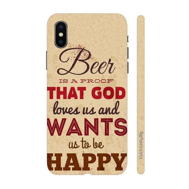 Hardshell Phone Case - Beer Is a proof of everything good - Enthopia