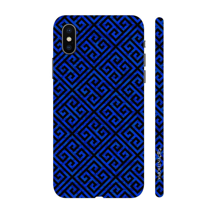 Hardshell Phone Case - Blue Greecian Pattern - Enthopia