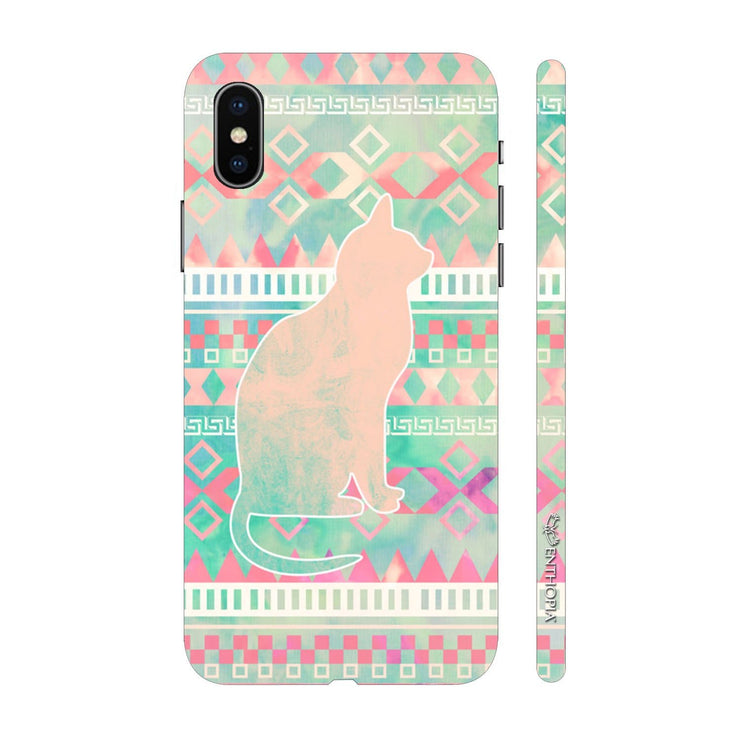 Hardshell Phone Case - Cat Aztec - Enthopia