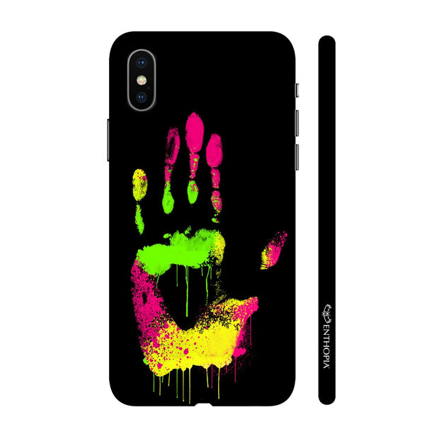 Hardshell Phone Case - Coloured Hand Print - Enthopia
