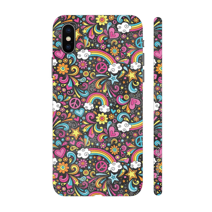 Hardshell Phone Case - Flowery Rainbow - Enthopia