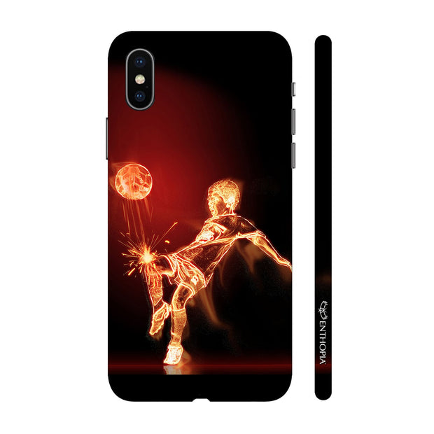 Hardshell Phone Case - Football on Fire - Enthopia