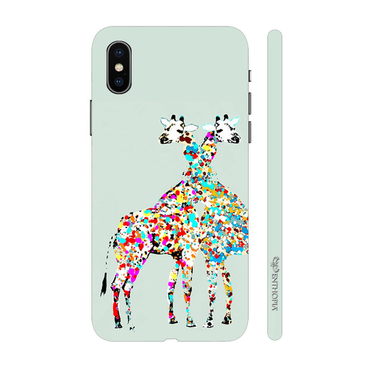 Hardshell Phone Case - Giraffe Love - Enthopia