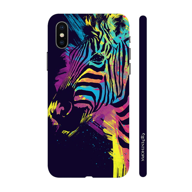 Hardshell Phone Case - Holi Zebra - Enthopia
