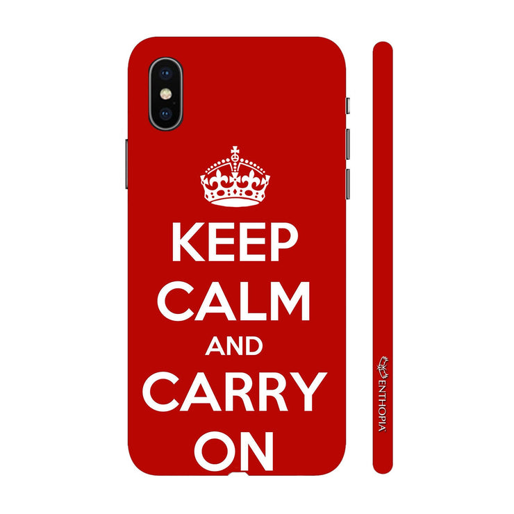 Hardshell Phone Case - Keep Calm And Carry On - Enthopia