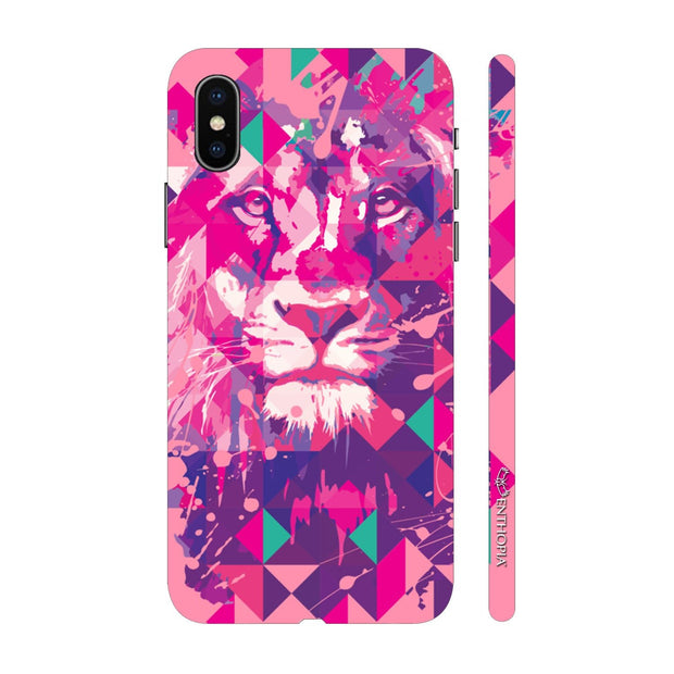 Hardshell Phone Case - Lion Art Light Pink - Enthopia