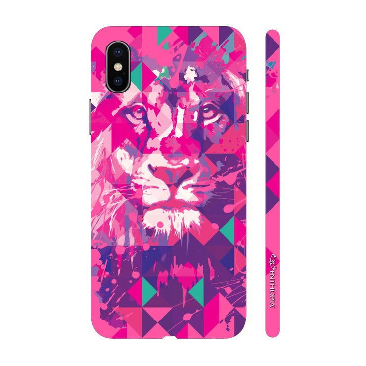 Hardshell Phone Case - Lion Art Pink - Enthopia
