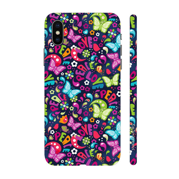 Hardshell Phone Case - Love Peace N Butterflies - Enthopia