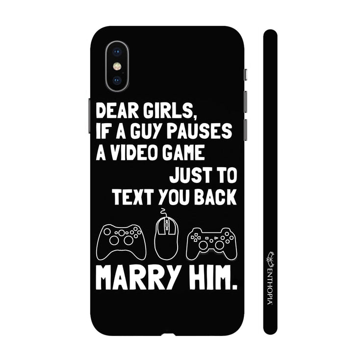 Hardshell Phone Case - Marry Him - Enthopia