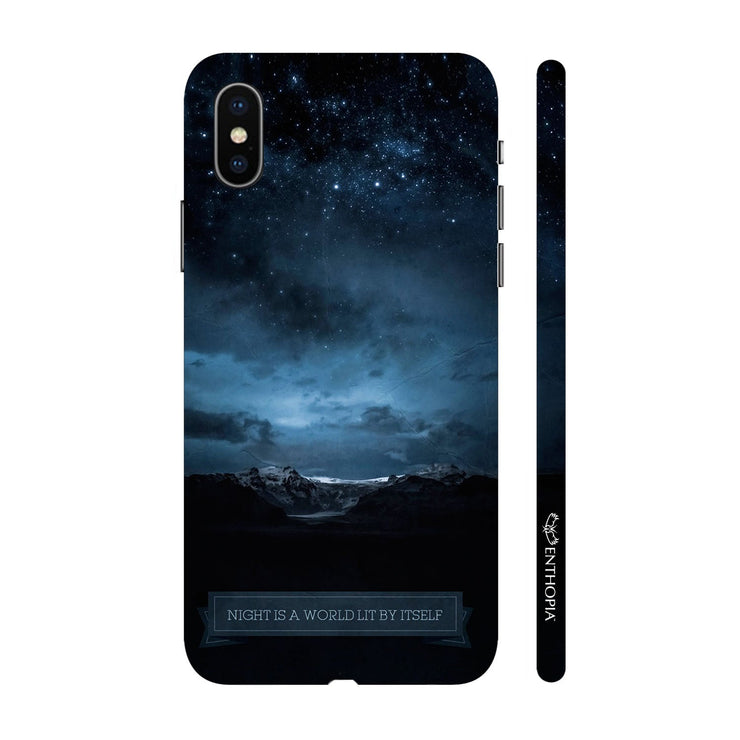 Hardshell Phone Case - Night is a workld lit by itself - Enthopia