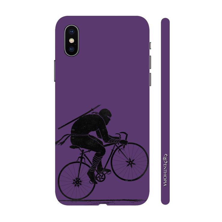 Hardshell Phone Case - Ninja Rides - Purple - Enthopia