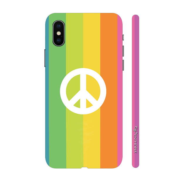 Hardshell Phone Case - Peace In A Rainbow - Enthopia