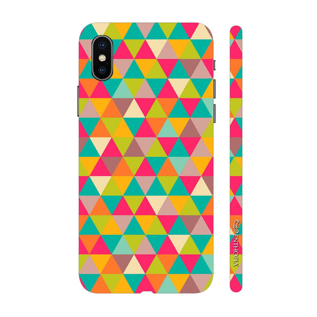 Hardshell Phone Case - Pink Triangles - Enthopia