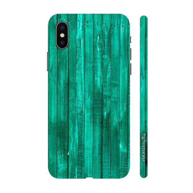 Hardshell Phone Case - Turquoise Wood - Enthopia